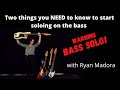 Bass Solo! Two Things You Need To Know To Start Soloing On The Bass over a I-IV Chord Progression