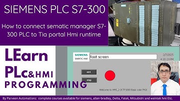 How to connect sematic manager s7-300 to TIA Portal HMI runtime
