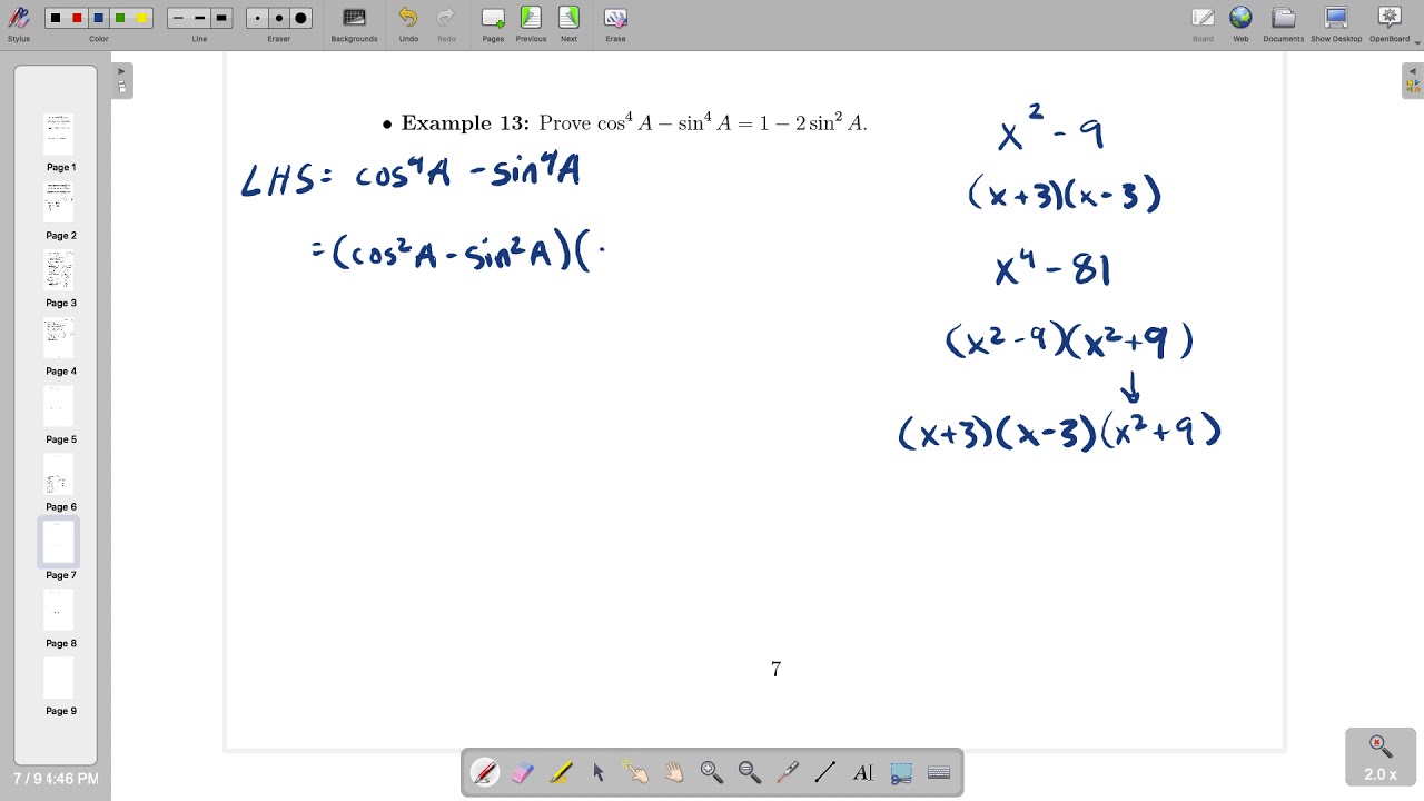 Section 5.4 Class Notes Standard 6 Example 13 - YouTube