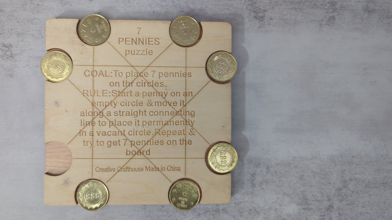 [184] Решение интригующей головоломки с семью пенни