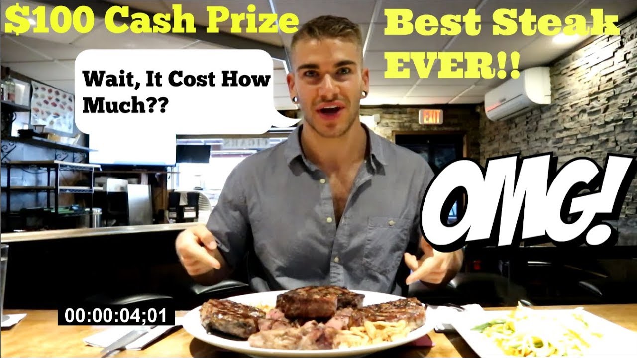 WORLDS BEST STEAK CHALLENGE Man Vs Food EXPENSIVE Birthday Dinner