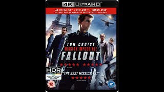 Closing to Mission Impossible: Fallout UK 4K UHD Blu-ray (2018)