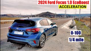 2024 Ford Focus 10 Ecoboost 155 Acceleration 0-100 14 Mile Rolling Accel With Gps Results