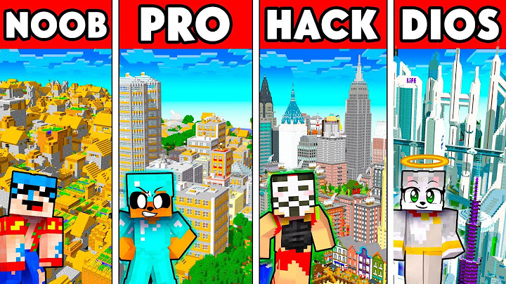 Hago TRAMPAS con HACKS en una BATALLA de CONSTRUCCIÓN de MINECRAFT 😂 NOOB vs PRO vs HACKER vs DIOS