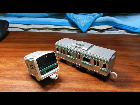 改造プラレール E501系の中間動力車を作成してみる Youtube