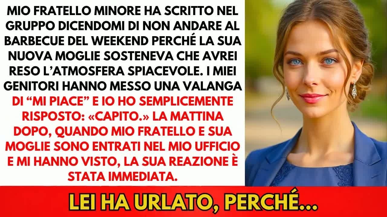 Mio Fratello Minore Ha Scritto： ＂Non Venire Al BBQ ＂ Finché Lui E Sua Moglie Sono Entrati