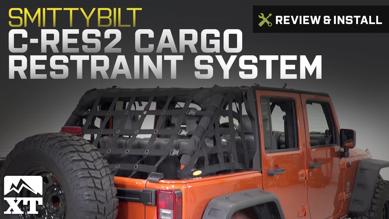 Jeep Wrangler Smittybilt C-RES2 Cargo Restraint System (2007-2017 JK)  Review & Install - YouTube