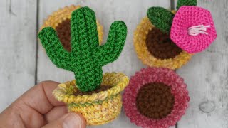 🌵CACTUS CON BRAZOS TEJIDO A CROCHET, FACIL DE HACER🌵