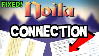 How To LOWER PING & Fix Server/Connection in Noita