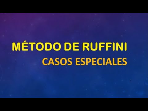Método de Ruffini