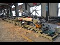 HANVY 8m 10m log Turning Debarker lathe for Log home machinery