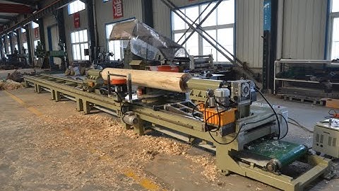 HANVY 8m 10m log Turning Debarker lathe for Log home machinery
