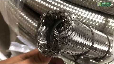 NHÀ SẢN XUẤT ỐNG RUỘT GÀ LÕI THÉP BỌC LƯỚI INOX 304 D49 ✅ Giải Pháp Cơ Điện