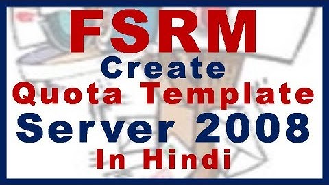 ✅ How to create Quota Template in FSRM | File Server Resource Manager | File server in Server 2008