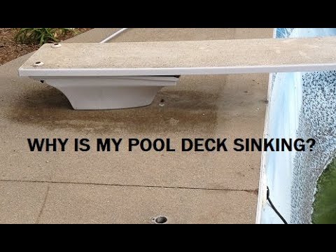 Why is my pool deck sinking?