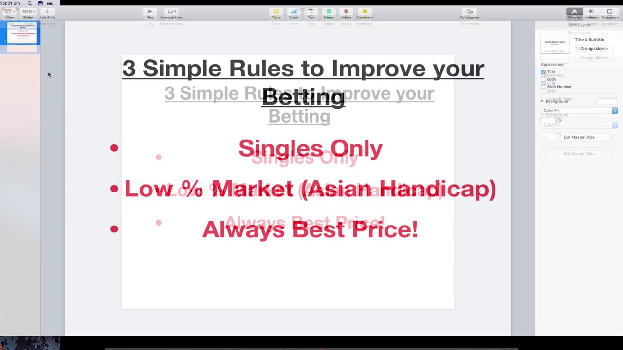 Football Betting 3 Simple Rules YouTube