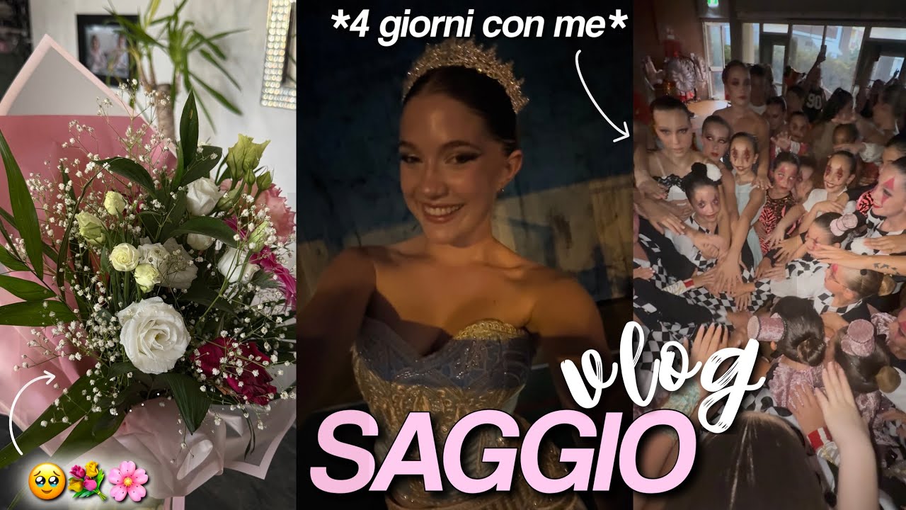 Il mio SAGGIO di DANZA 2025: tra emozioni, prove & sorprese! 🩰🌸✨*VLOG* || SZ