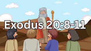 Exodus 20: 8-11 Scripture song Primary Year A, Quarter 1
