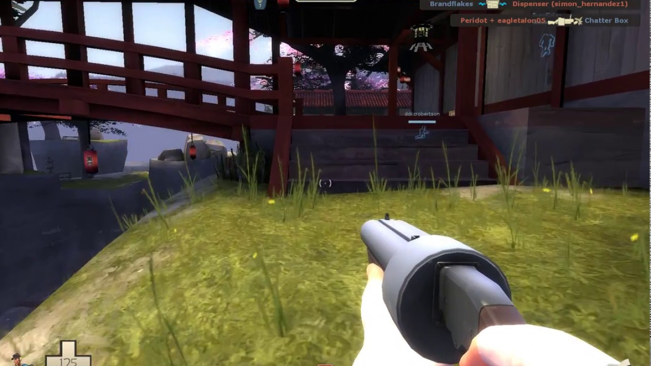 Playing as a Scout on Team Fortress 2