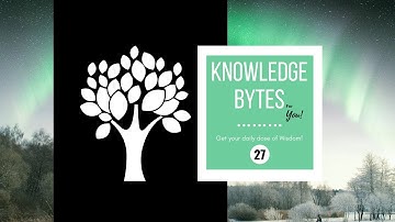 27. Knowledge Bytes - Amazing Facts