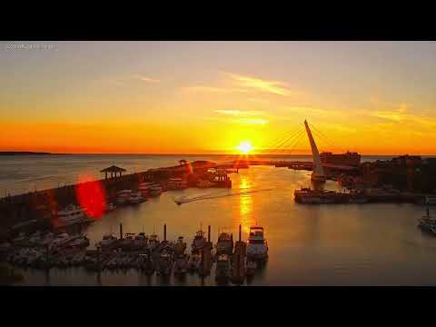 【新北觀光即時影像精選】新北淡水漁人碼頭 夕陽縮時攝影｜2025-08-29