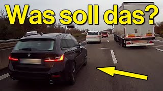 Überholen auf Standstreifen, Vorfahrt nehmen und LKW küsst Leitplanke | Dashcam Deutschland #079