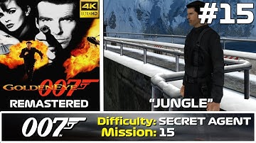 GoldenEye 007 XBLA (2007) 4K Walkthrough | Mission 15: Jungle | Secret Agent Playthrough