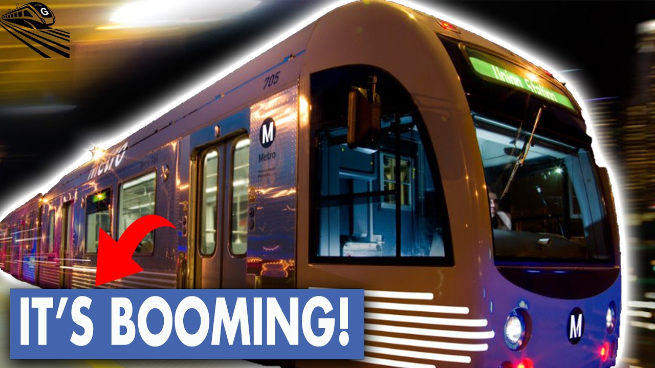 Метро Лос-Анджелеса процветает, в то время как его новый поезд стоимостью 3,34 млрд долларов испы...