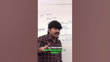 Constructor Purpose: Object Initialization Explained! #shorts