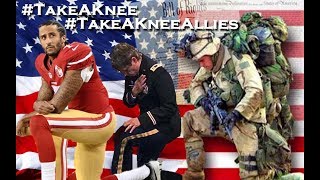 Sacramento Veteran Takes a Knee in DC in Solidarity, for Peace and Justice in Silence