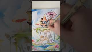 Inkara - Fairy Houses Ink Tracing & Reverse Coloring Book (on Amazon)