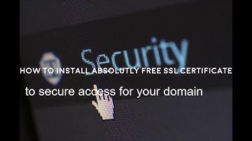 Free SSL certificate generation and install Letsencrypt FREEHTTPS