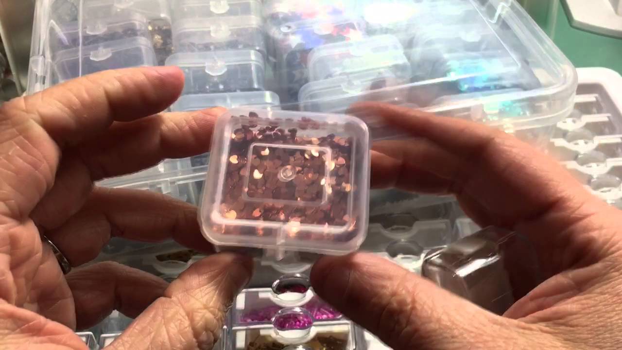 Sequin Storage Smackdown Joann bead tray VS Harbor Freight Box YouTube