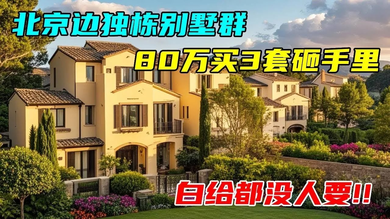 这群建筑群有魔力！80万收3套大别墅，没想到白送都没人要？【沐阳看房】#中国北京#中国内地#大陆房价#大陆别墅#北京别墅#大陆房子#北京房价 ...