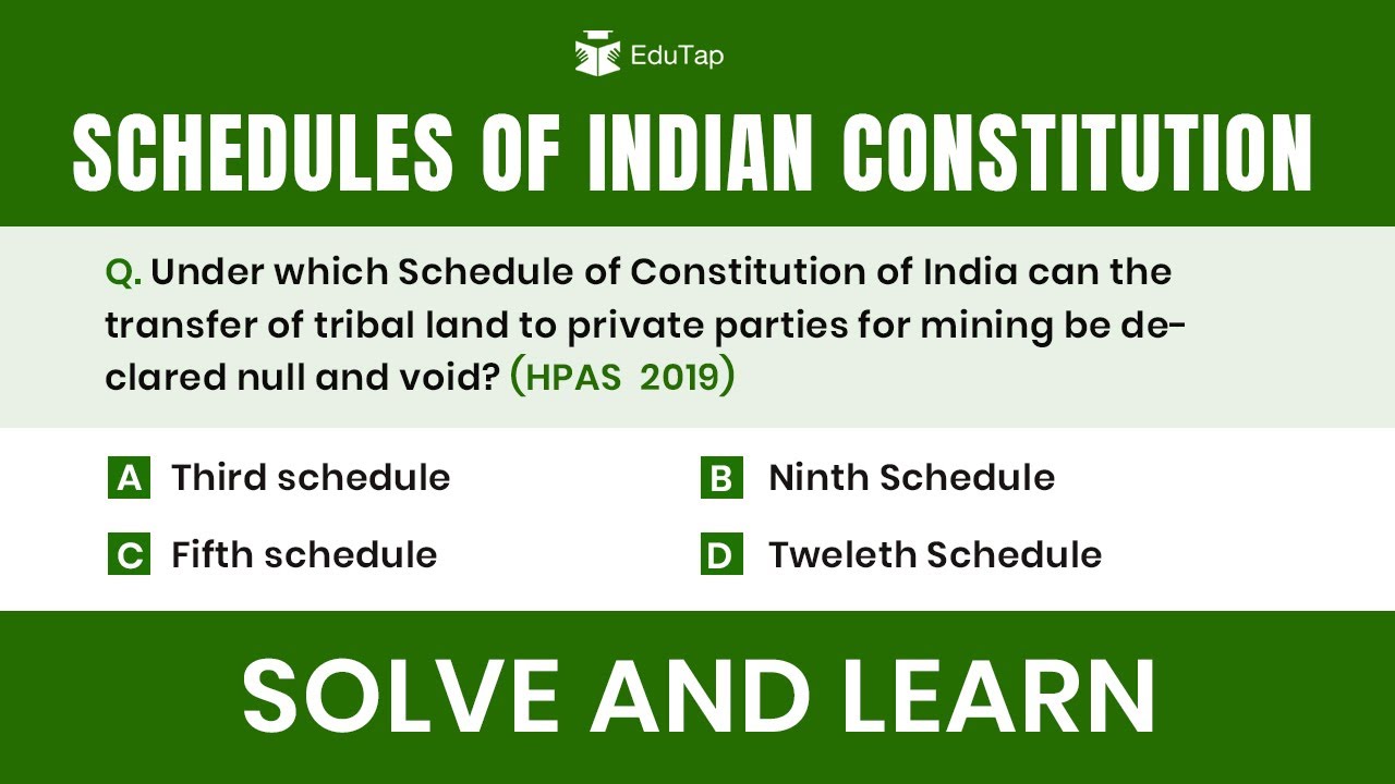 Free Indian Polity Revision | Schedules in Indian Constitution | Tricks & Tips To Remember | HPAS