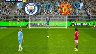 HAALAND vs BURNO | MAN CITY vs MAN UNITED PENALTY SHOOTOUT | HIGHLIGHTS