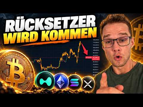 Rücksetzer sind jetzt das wertvollste was noch kommen kann!!! ⚠️