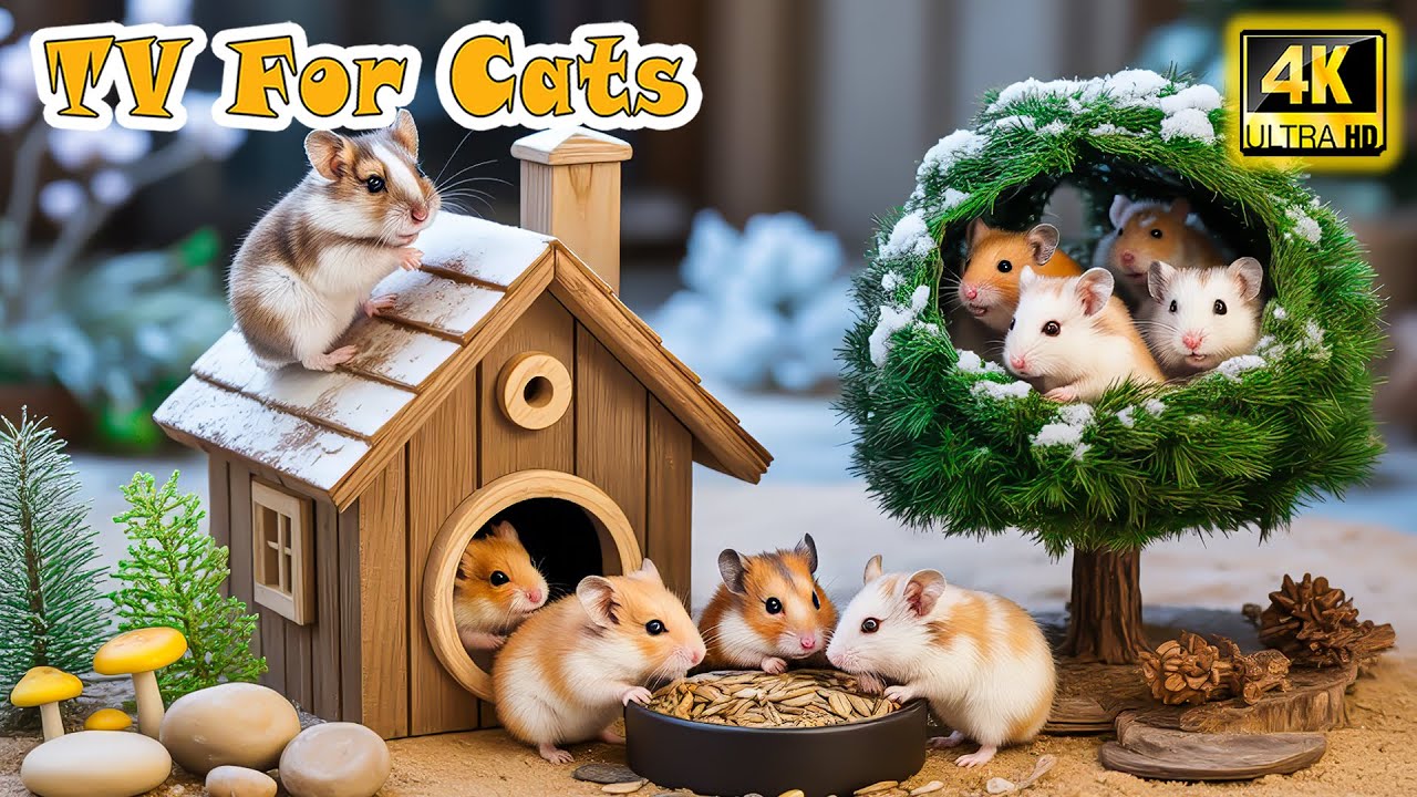 🔴Ultimate CAT TV－Relaxing Cat Entertainment to Ease Stress When Cats Are Home Alone😸Real Mouse Chase