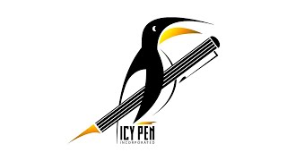 Icy Pen Penguin Logo Speed Art