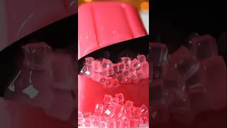 Slicing Perfect Pink Glitter Jelly 😱🔪 #shorts #asmr