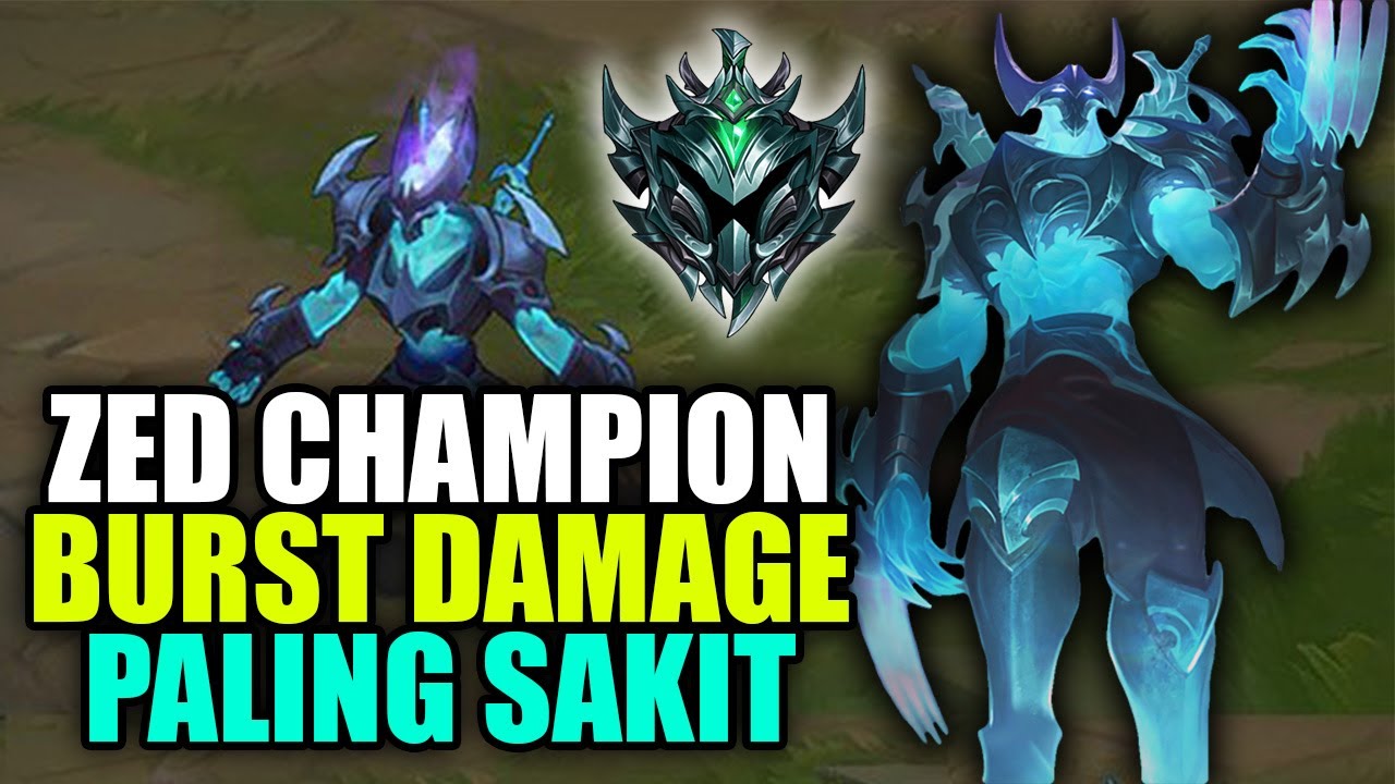 SOLO PAKE ZED KE PLATINUM ! CHAMPION BURST DAMAGE TERBESAR ! - LoL Wild ...