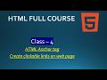 Anchor tag in HTML| Use of Anchor tag | Class 4 | Create HTML links using Anchor tag
