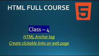 Anchor tag in HTML| Use of Anchor tag | Class 4 | Create HTML links using Anchor tag