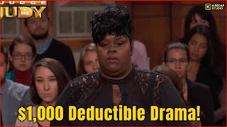Hit Her New Car Judge Judy Settles 1,000 Deductible Drama