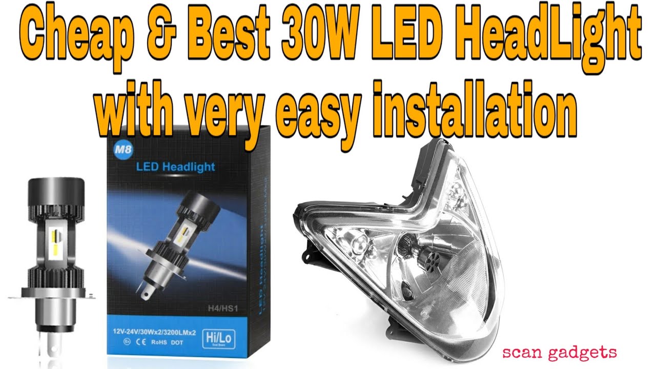 Best 30W plug & play Led Headlight Unboxing, installation & Testing YouTube