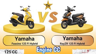 Yamaha Fascino 125 Fi Hybrid Vs Yamaha Rayzr 125 Fi Hybrid