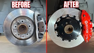 BMW Big BRAKE UPGRADE KIT INSTALL: FINALLY A GOOD FIT!