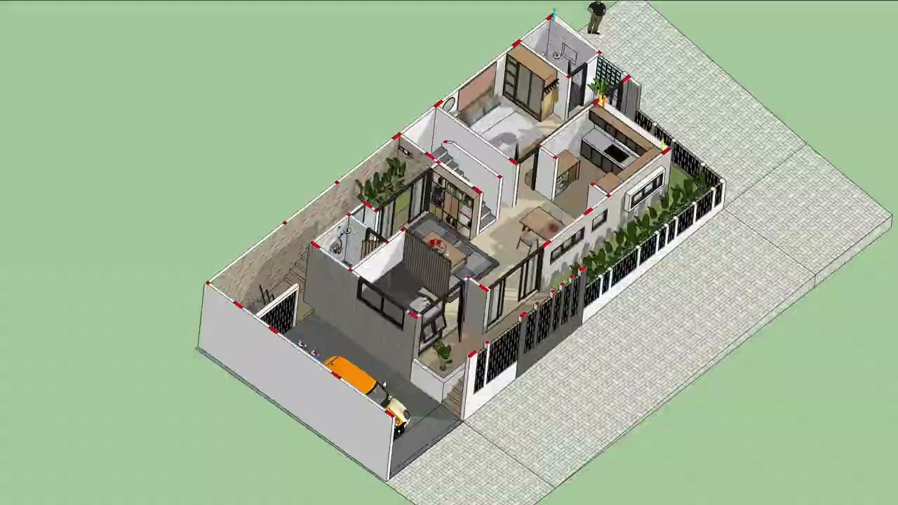 Rumah Dua Lantai Dua Muka