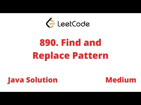 890.  Find and Replace Pattern || java Solution