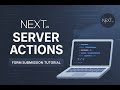 Next.js Server Actions Explained — Handle Forms the Modern Way (Beginner Tutorial)